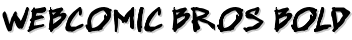 Webcomic Bros Bold font